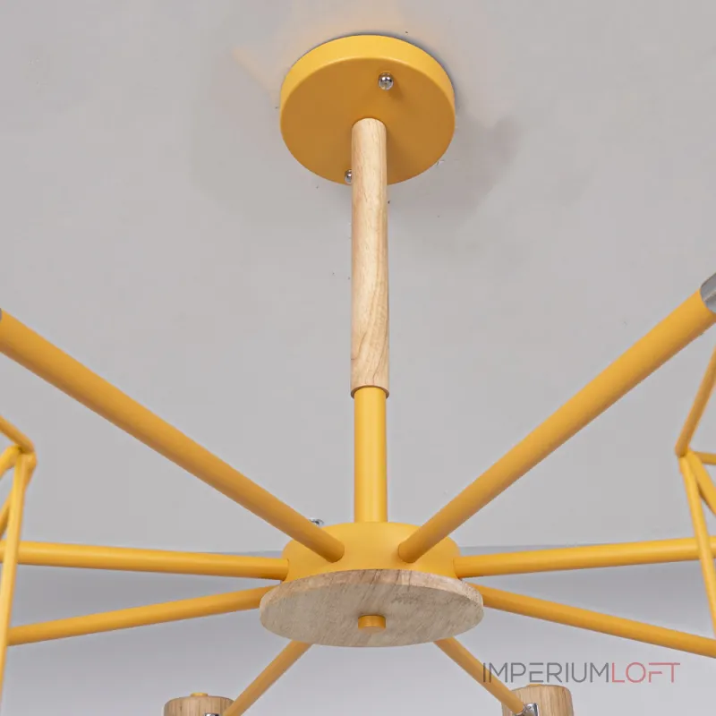 Потолочная люстра CORF B3 Yellow 8 lamps от ImperiumLoft