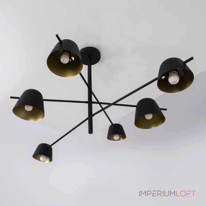 Люстра на штанге GODA Black