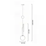 Подвесной светильник PANSY D18 Gold