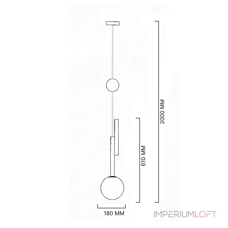 Подвесной светильник PANSY D18 Gold