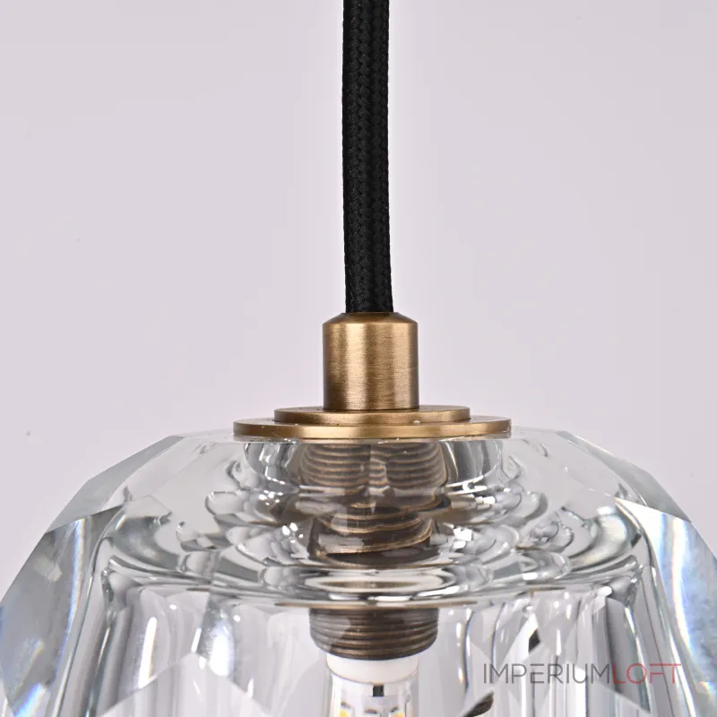 Подвесной светильник Boule De Cristal Single Rod Pendant Brass от ImperiumLoft