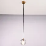 Подвесной светильник Boule De Cristal Single Rod Pendant Brass от ImperiumLoft