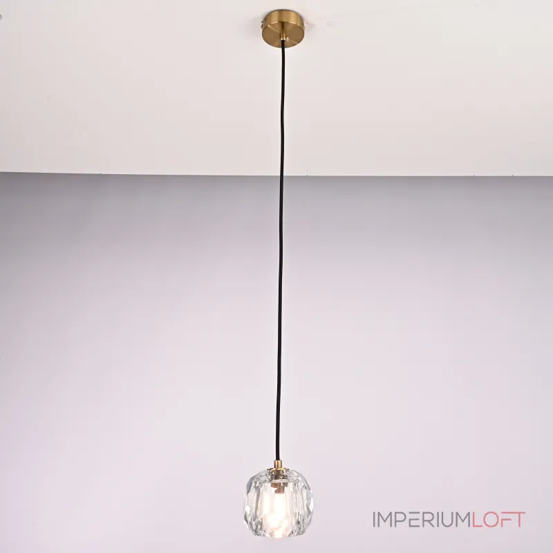 Подвесной светильник Boule De Cristal Single Rod Pendant Brass от ImperiumLoft
