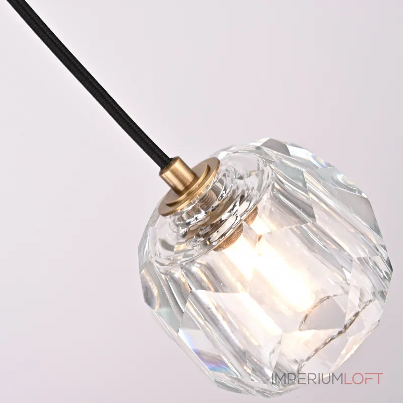 Подвесной светильник Boule De Cristal Single Rod Pendant Brass от ImperiumLoft