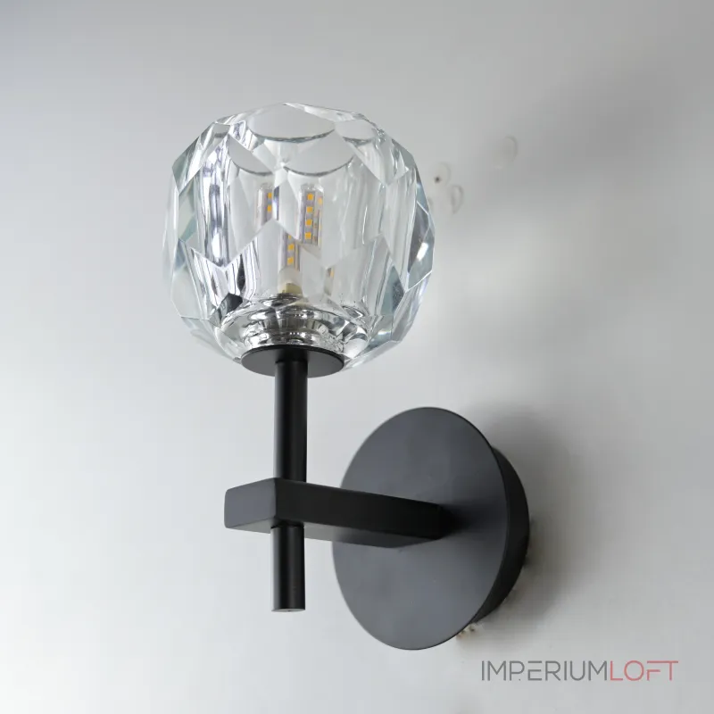 Бра Boule de Cristal Single Sconce Black от ImperiumLoft