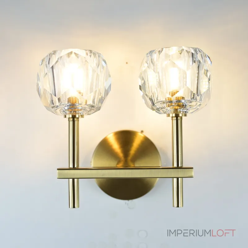 Бра Boule de Cristal Double Sconce Brass от ImperiumLoft Бра Boule de Cristal Double Sconce Brass от ImperiumLoft
