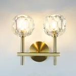 Бра Boule de Cristal Double Sconce Brass от ImperiumLoft