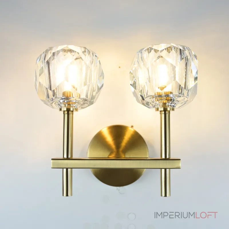 Бра Boule de Cristal Double Sconce Brass от ImperiumLoft Бра Boule de Cristal Double Sconce Brass от ImperiumLoft
