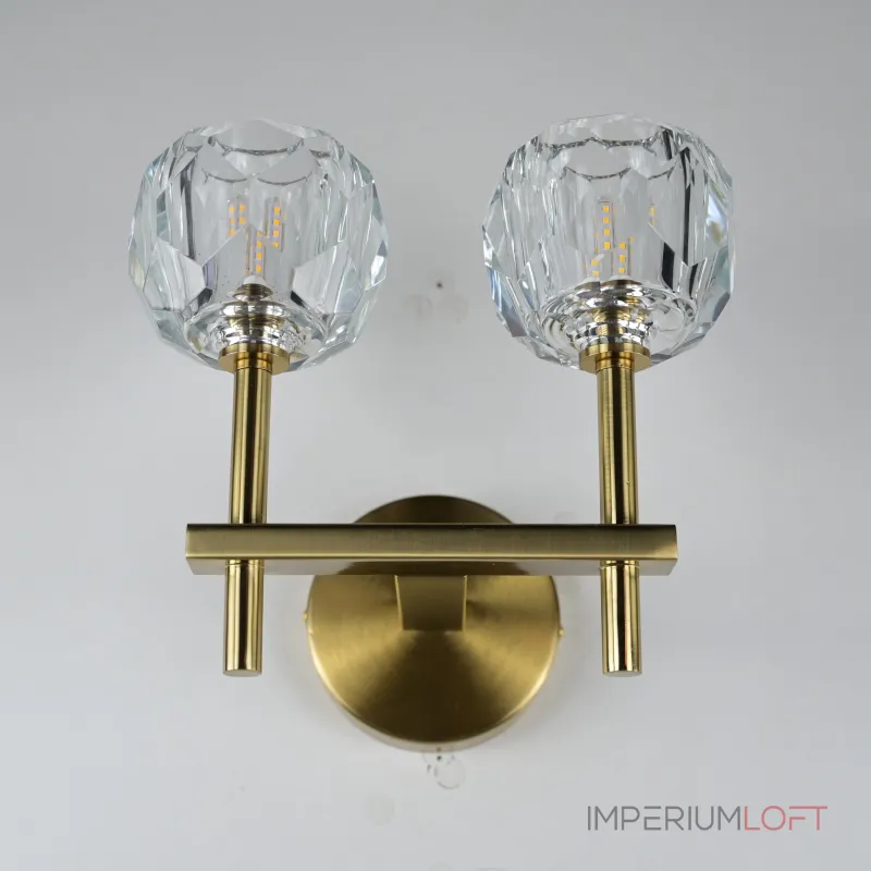 Бра Boule de Cristal Double Sconce Brass от ImperiumLoft Бра Boule de Cristal Double Sconce Brass от ImperiumLoft