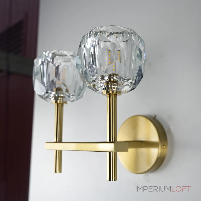 Бра Boule de Cristal Double Sconce Brass от ImperiumLoft Бра Boule de Cristal Double Sconce Brass от ImperiumLoft