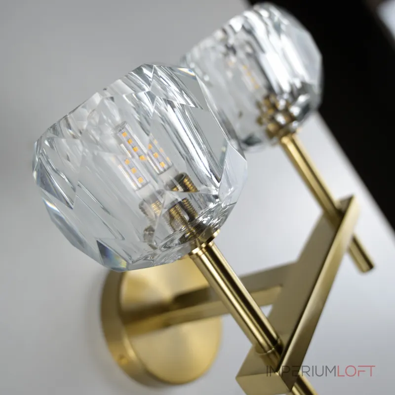 Бра Boule de Cristal Double Sconce Brass от ImperiumLoft Бра Boule de Cristal Double Sconce Brass от ImperiumLoft