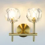 Бра Boule de Cristal Double Sconce Brass от ImperiumLoft