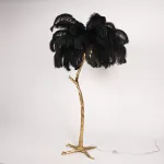 Торшер страусиные перья Feather Lamp A MODERN GRAND TOUR черный от ImperiumLoft