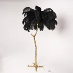 Торшер страусиные перья Feather Lamp A MODERN GRAND TOUR черный от ImperiumLoft