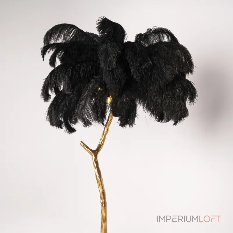 Торшер страусиные перья Feather Lamp A MODERN GRAND TOUR черный от ImperiumLoft