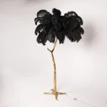 Торшер страусиные перья Feather Lamp A MODERN GRAND TOUR черный от ImperiumLoft