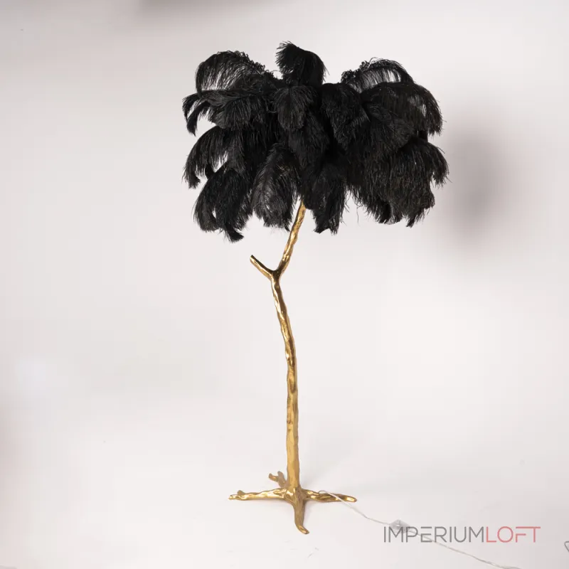 Торшер страусиные перья Feather Lamp A MODERN GRAND TOUR черный от ImperiumLoft
