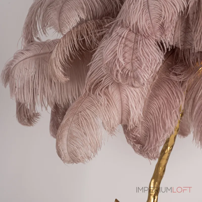 Торшер страусиные перья Feather Lamp A MODERN GRAND TOUR розовый от ImperiumLoft