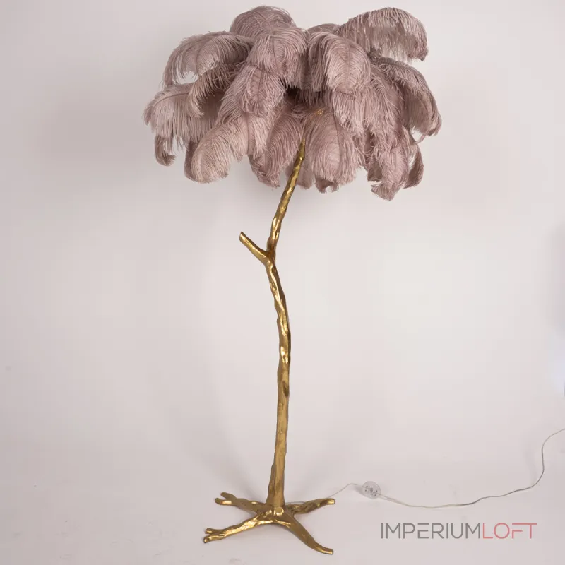 Торшер страусиные перья Feather Lamp A MODERN GRAND TOUR розовый от ImperiumLoft