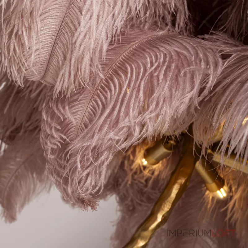 Торшер страусиные перья Feather Lamp A MODERN GRAND TOUR розовый от ImperiumLoft