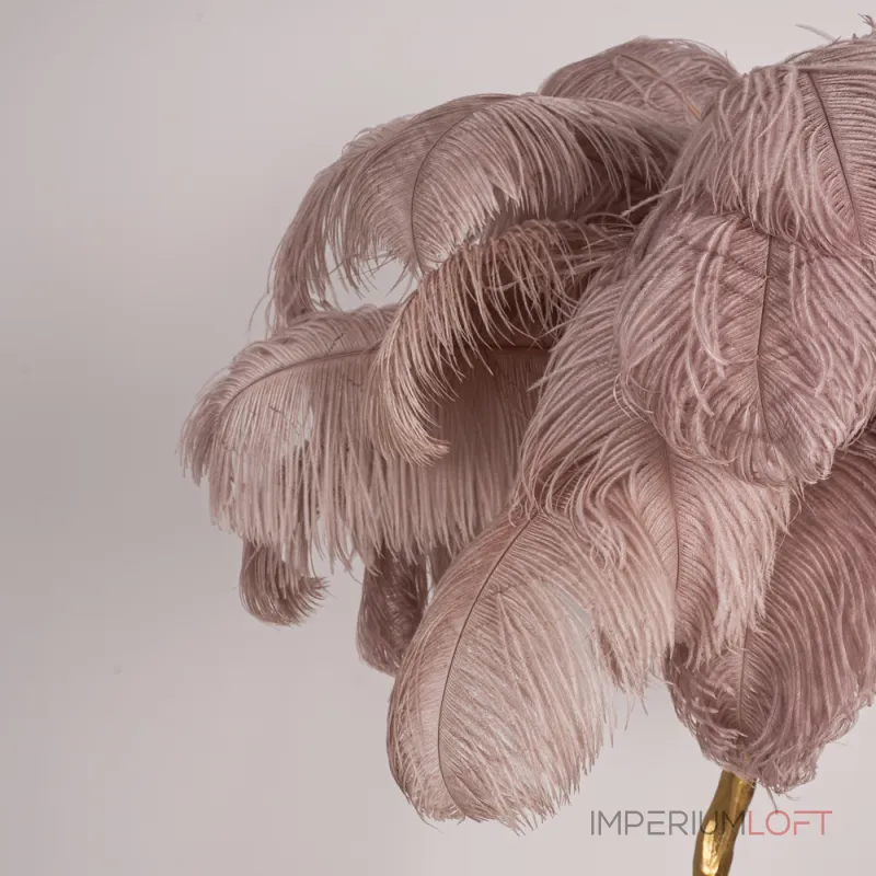 Торшер страусиные перья Feather Lamp A MODERN GRAND TOUR розовый от ImperiumLoft