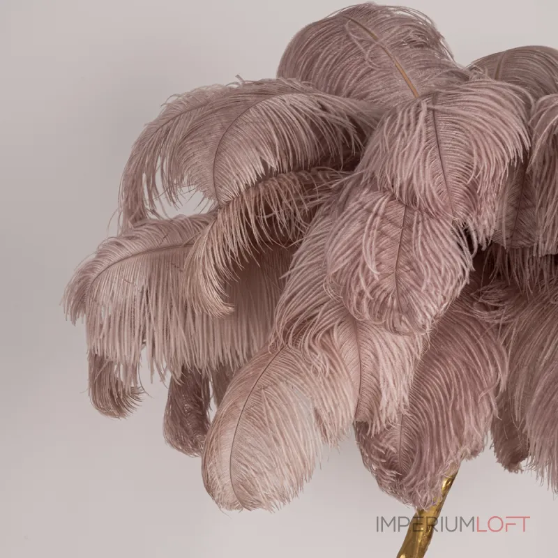 Торшер страусиные перья Feather Lamp A MODERN GRAND TOUR розовый от ImperiumLoft