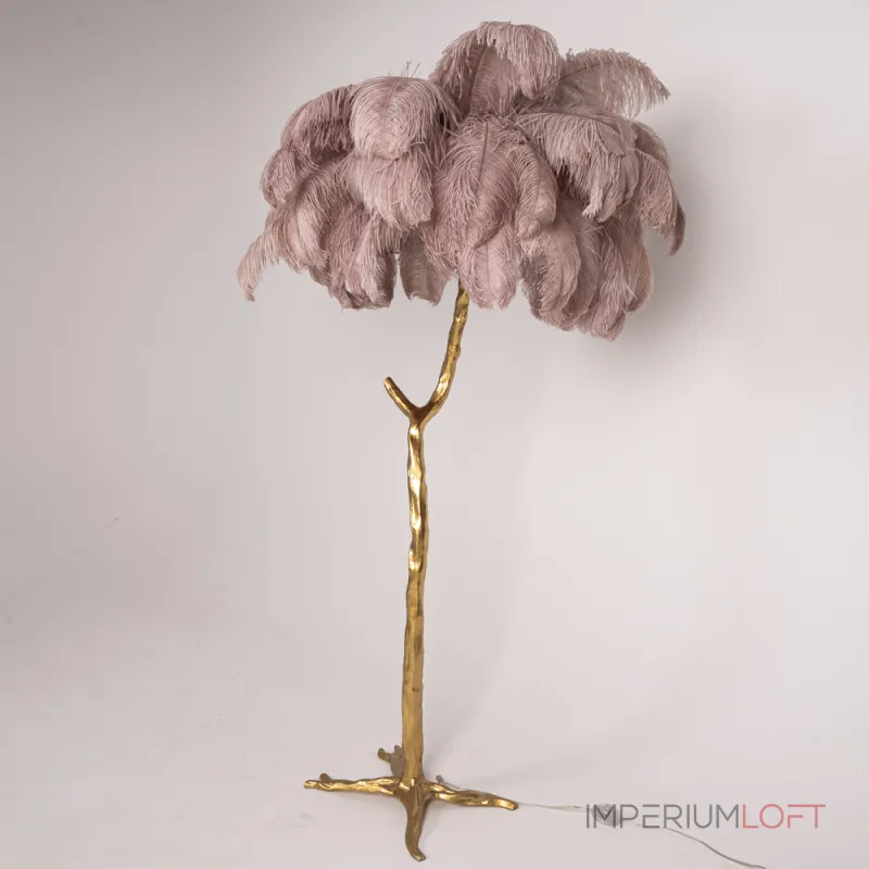 Торшер страусиные перья Feather Lamp A MODERN GRAND TOUR розовый от ImperiumLoft