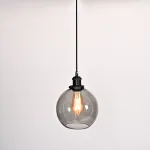 Подвесной светильник Loft Clear Glass Sphere Cloche Дымчатый от ImperiumLoft