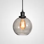 Подвесной светильник Loft Clear Glass Sphere Cloche Дымчатый от ImperiumLoft