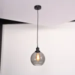 Подвесной светильник Loft Clear Glass Sphere Cloche Дымчатый от ImperiumLoft