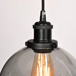 Подвесной светильник Loft Clear Glass Sphere Cloche Дымчатый от ImperiumLoft