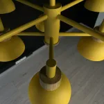 Люстра на штанге FANTA A 8 lights Yellow от ImperiumLoft