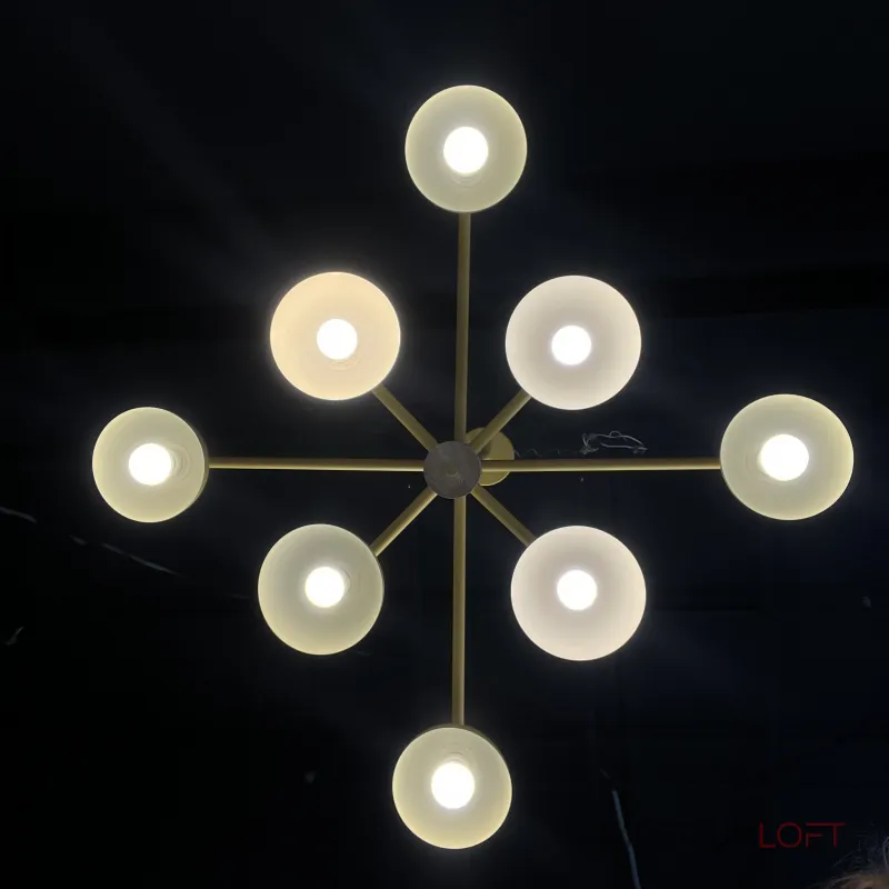 Люстра на штанге FANTA A 8 lights Yellow от ImperiumLoft