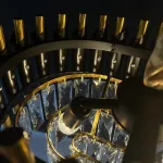 Подвесная люстра Empire Black Rectangular Chandelier Crystal