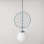 Подвесной светильник LEAF B Голубой от ImperiumLoft