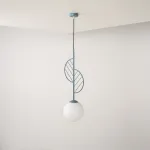 Подвесной светильник LEAF A Голубой от ImperiumLoft