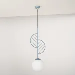 Подвесной светильник LEAF A Голубой от ImperiumLoft