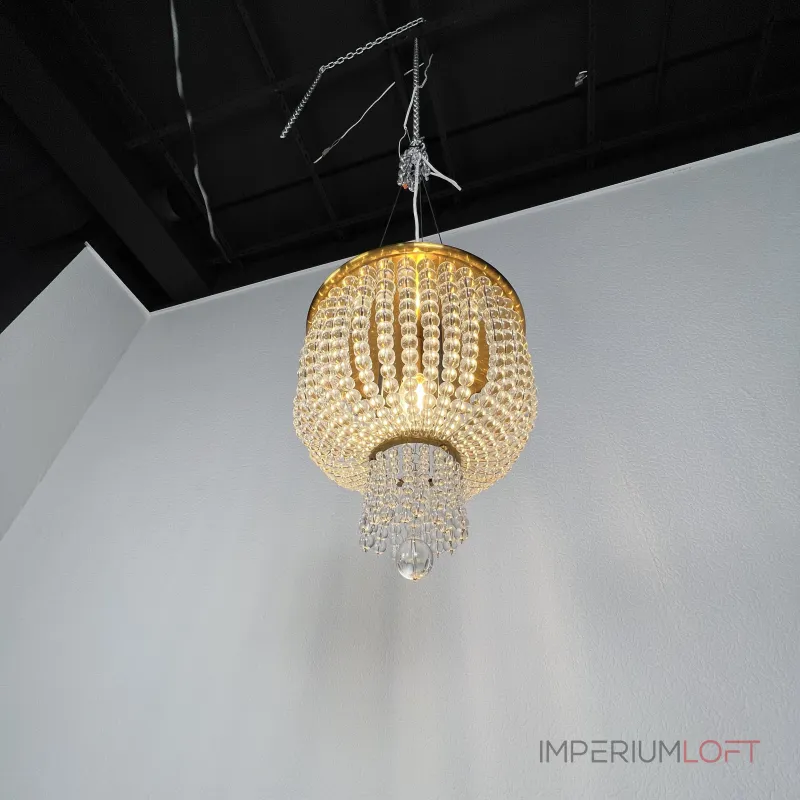 Потолочная люстра JACQUELINE WHITE SCONCE brass от ImperiumLoft