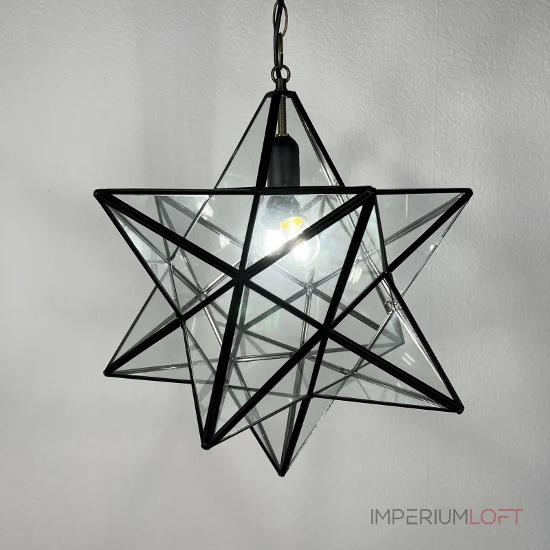 Люстра Black Star Clear Glass 35 см от ImperiumLoft