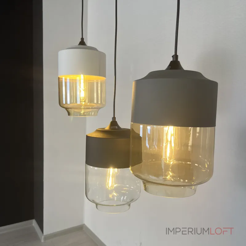 Подвесной светильник NORD A D18 Black/Amber от ImperiumLoft Подвесной светильник NORD A D18 Black/Amber от ImperiumLoft