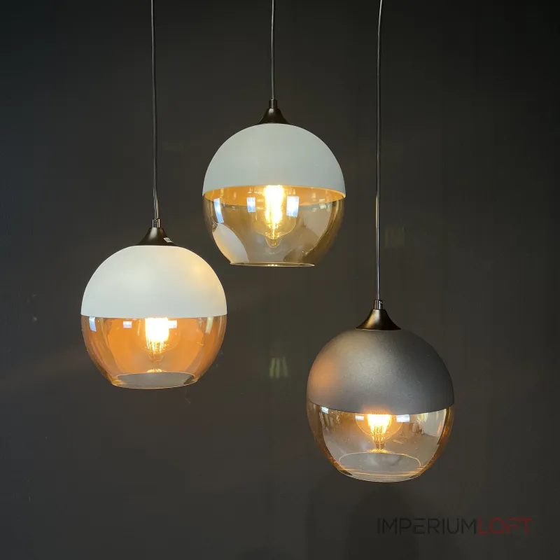 Подвесной светильник NORD C D20 Black/Amber от ImperiumLoft