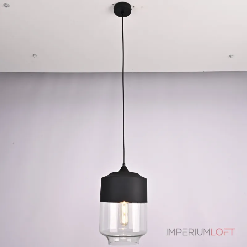 Подвесной светильник NORD A D18 Black/Transparent от ImperiumLoft