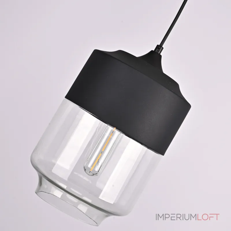 Подвесной светильник NORD A D18 Black/Transparent от ImperiumLoft