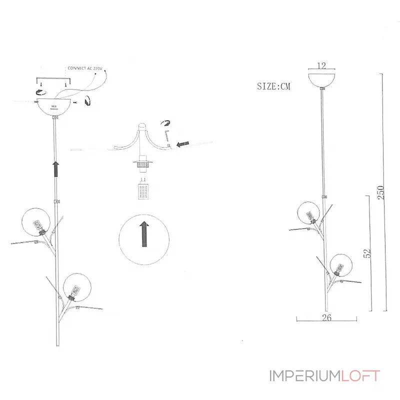 Подвесной светильник Light of MATISSE ONE Multicolored 2 от ImperiumLoft