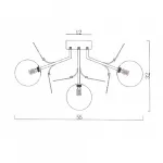 Потолочная люстра Light of MATISSE C SELF D55 White от ImperiumLoft