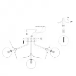 Потолочная люстра Light of MATISSE C SELF D55 White от ImperiumLoft