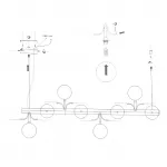 Рядный светильник Light of MATISSE L SELF L96,2 White от ImperiumLoft