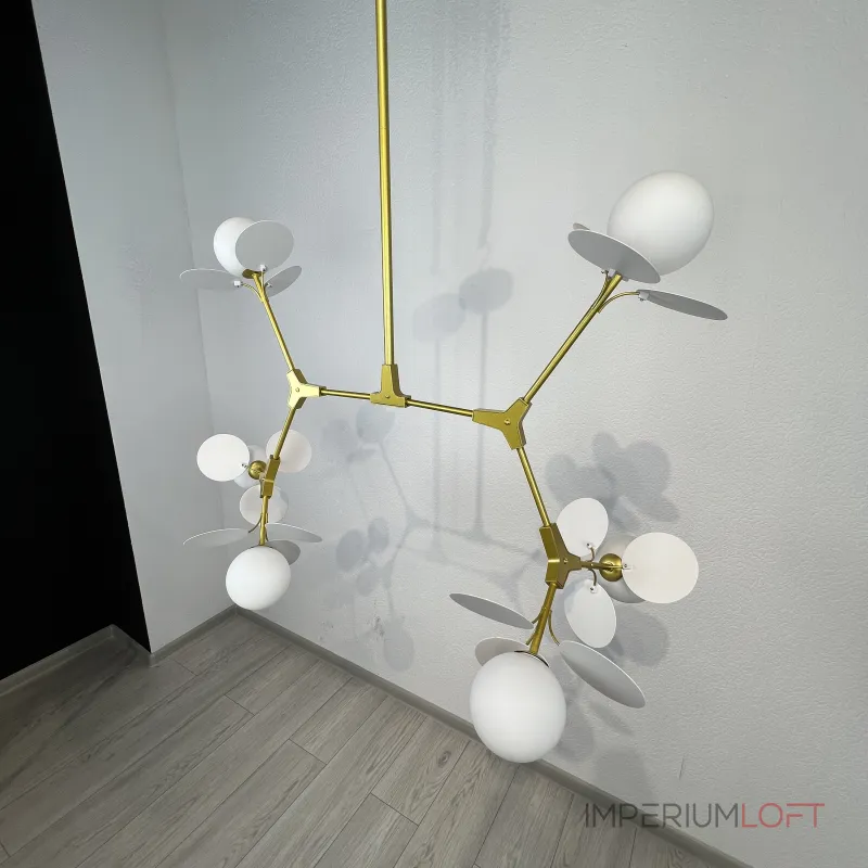 Люстра на штанге Light of MATISSE M L95 White от ImperiumLoft