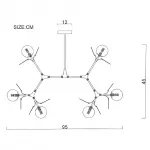 Люстра на штанге Light of MATISSE M L95 Multicolored от ImperiumLoft