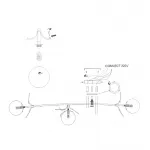 Потолочная люстра Light of MATISSE B D120 Gold Multicolor